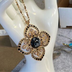 3 Mariana Medallion Pendant Rose Gold Tone